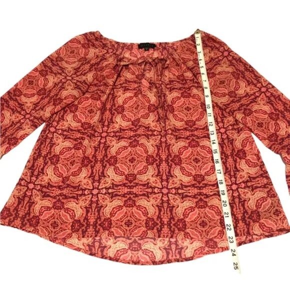 Sanctuary Lyric Top Pink Medallion Boho Peasant Blouse Size S - Picture 8 of 13